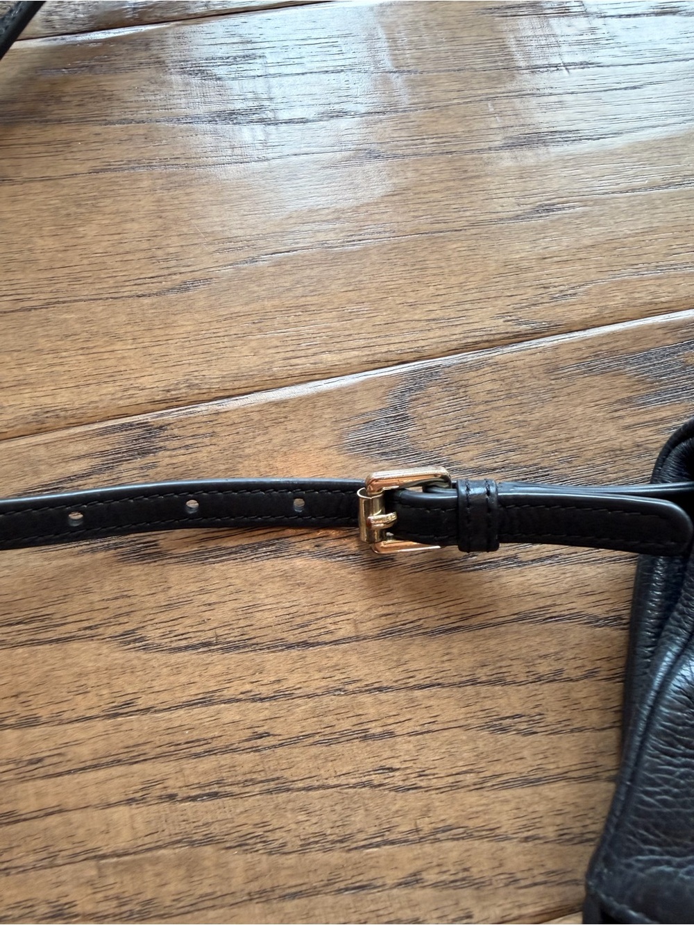 Tory Burch Black Leather Crossbody Bag with Logo - Picture 3 of 9